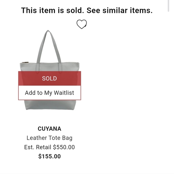 Cuyana Revive genuine leather Tote with gold monogram - Picture 14 of 15